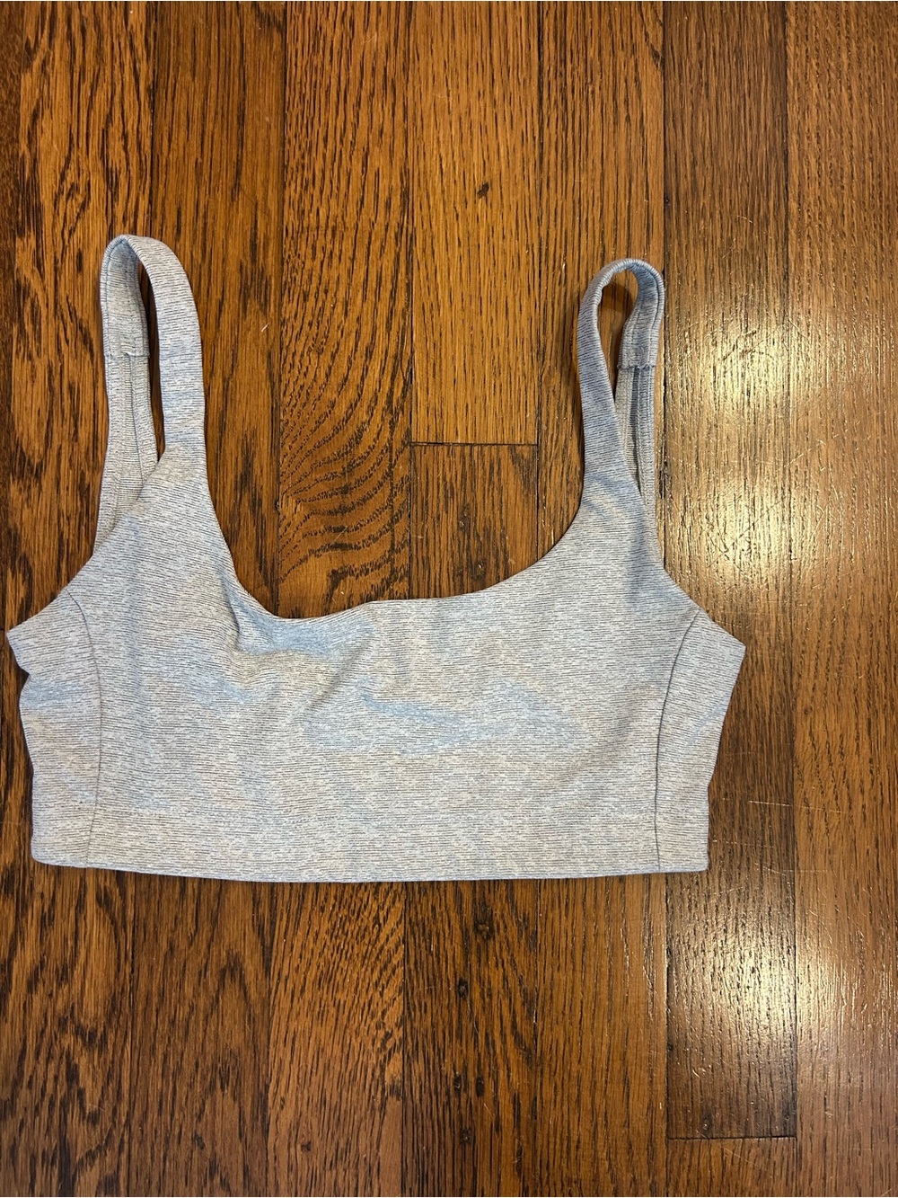 Outdoor Voices Heather Gray Scoop Bralette